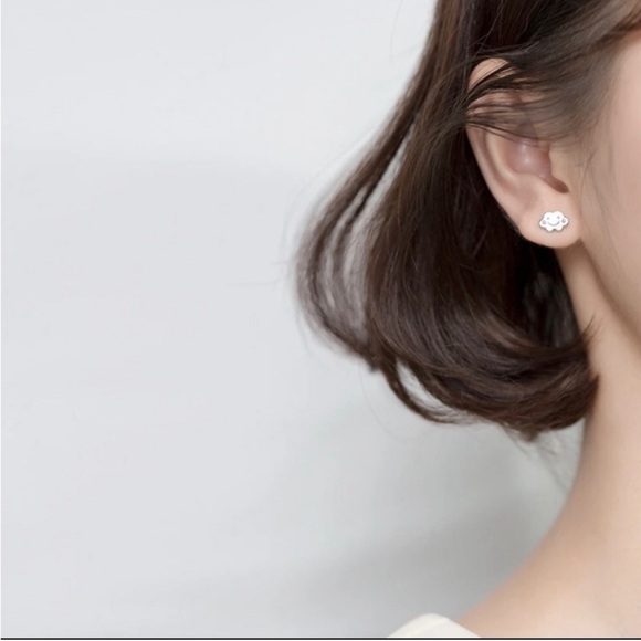 New 925 silver happy clouds & rainbow charm novelty earrings - Picture 3 of 5